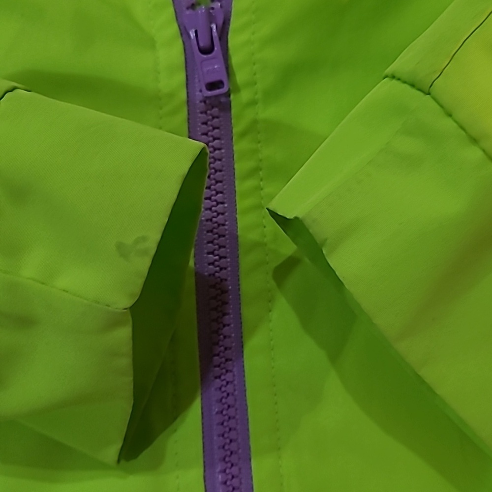Adidas girls size 5 (I believe, see measurements) thin jacket - Picture 2 of 4